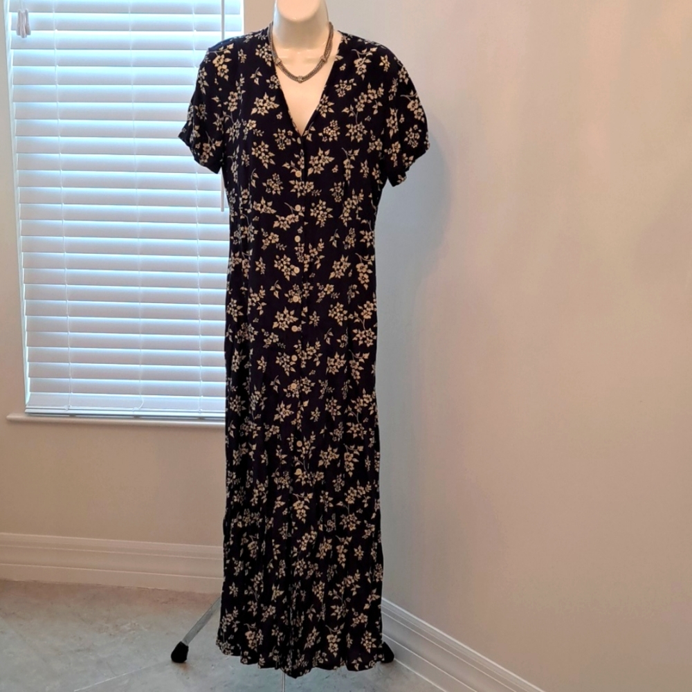 Old Navy Blue Floral Dress